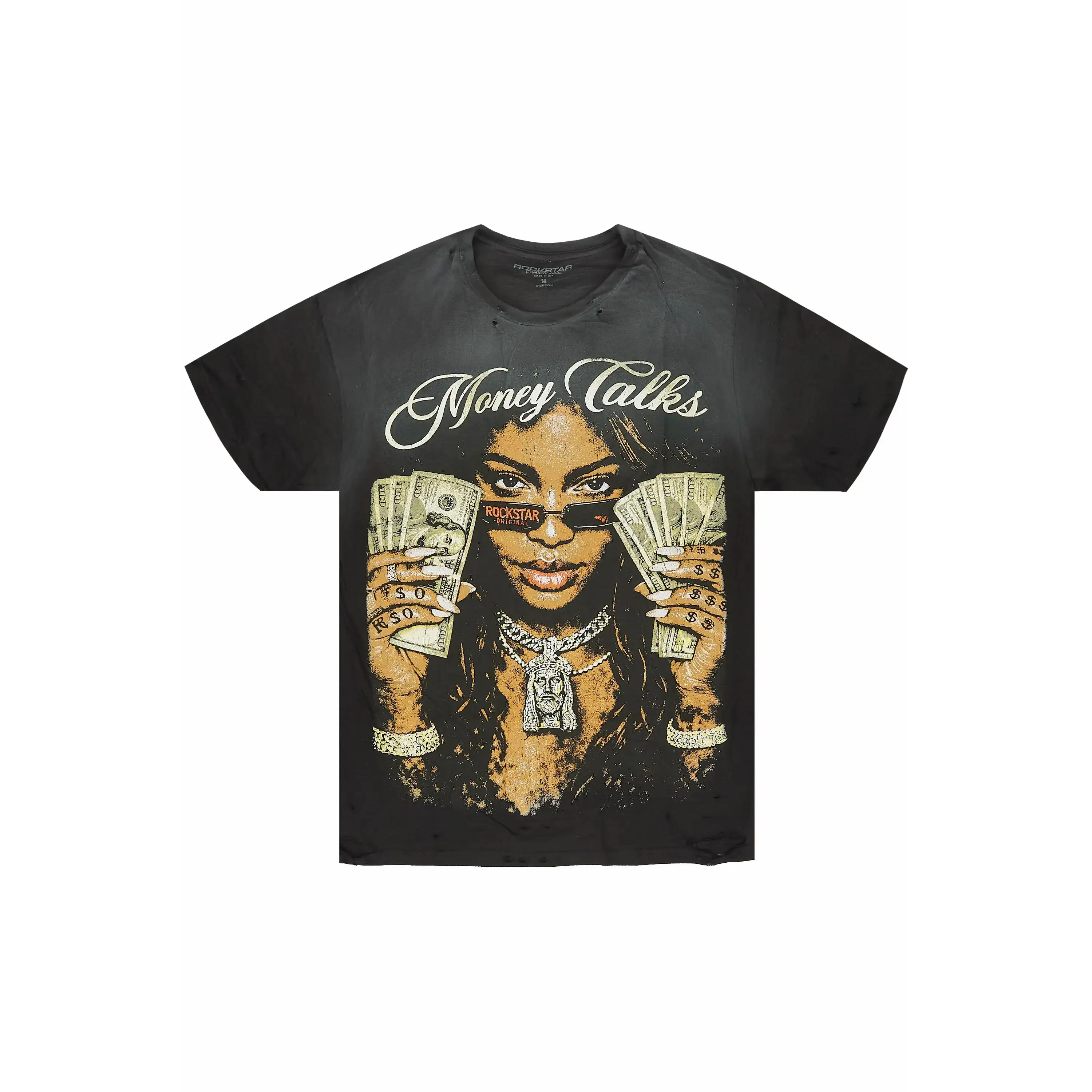 Cym Black Oversized Graphic T-Shirt