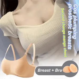 2026Silicone Fake Breast Forms Cosplay Breast Prosthesis Simulation Breast Enhancer Pads for Women,Crossdresser and Mastectomy