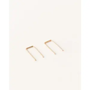 Tiny Staple Earrings