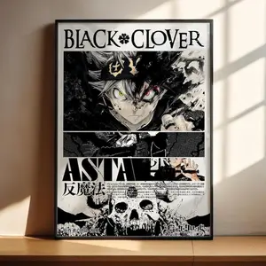 Black Clover Anime Poster - Asta Anime Art Print Anime Gifts (No Frame)