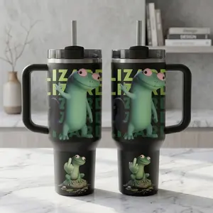 Funny Lizard Doodle Tumbler 40oz 20oz, Lizard Meme Tumbler, Funny Gift, Trending Tumbler