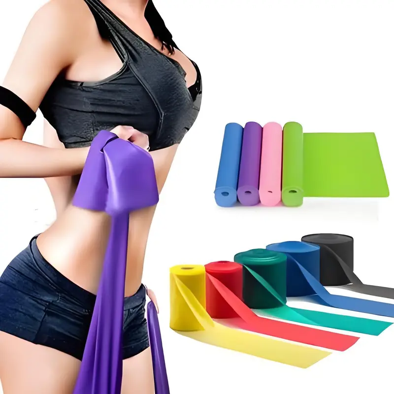 Resistance Bands Set 3 Pack Yoga Stretching Bands for Women Men Fitness Elastic Bands Home Gym Pilates Exercise Equipment