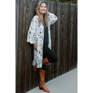 Black and White Kimono
