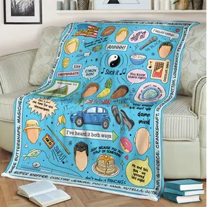 Funny Psych Tv Show Blanket, Cozy Plush Fleece / Sherpa Blanket 30x40 50x60 60x80 inches
