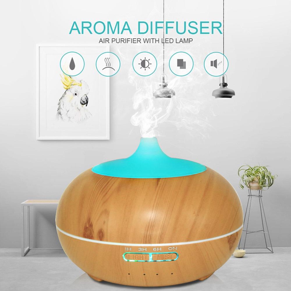 550ml Wood Grain Essential Oil Diffuser & Air Humidifier with Remote operation Control, Ultrasonic Aromatherapy Machine, 7 Color LED Light, Air Purifier, Includes 6 Oils Aromatherapy Diffuser with Lights Aroma plant Diffuser Aroma Diffuser CoolRelief 550ml Wood Grain Essential Oil Diffuser & Air Humidifier with Remote operation Control, Ultrasonic Aromatherapy Machine, 7 Color LED Light, Air Purifier, Includes 6 Oils Aromatherapy Diffuser with Lights Aroma plant Diffuser Aroma Diffuser CoolRelief
