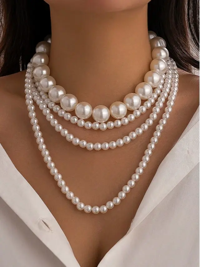 2PCS Asymmetrical Necklace Set – Elegant Women’s Jewelry