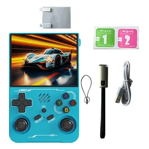 The R36S upgraded WiFi version retro handheld game console features a Linux operating system, a 3000mAh battery, 64GB/128GB of memory, and comes pre-loaded with over 20,000 classic games and 10+ emulator games. It also supports two-player gaming.