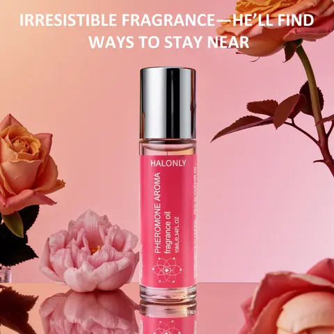 Halonly Women's Roll-On Pheromone EDP Perfume Oil - Harsh Chemicals-Free, Human Grade, Natural Fruity Sweet Floral Scent, Elegant Fragrance, 24 Months Long-Lasting, Travel-Friendly, Beauty & Personal Care Perfumes for Women