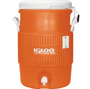 IGLOO 5 GALLON HEAVY-DUTY BEVERAGE COOLER – INSULATED DRINK DISPENSER JUG (ORANGE)