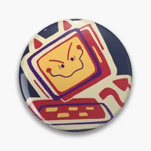 Electric Dreams Edgar Button, Electric Dreams Buttons for Celebrations, Fun Decor, Gifts, Game Night, Fun Accessories For Friends, Gifts For Birthdays, Festivals, And Collectors, Pins For Bag, Backpack Accessories!