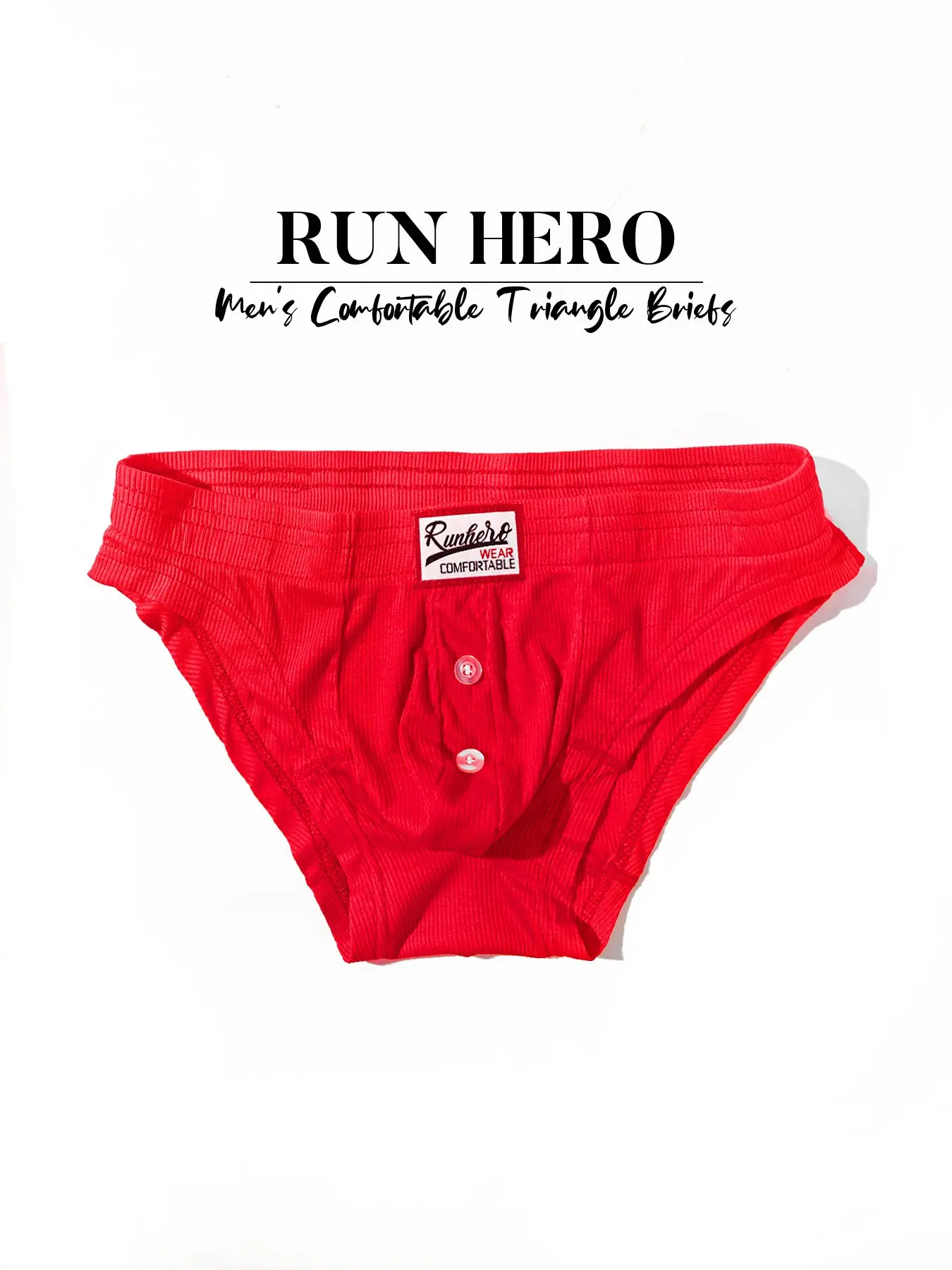 Single-piece men's triangle underwear, Breathable briefs, Casual Comfy Underwear, individually packaged, basic style, made of pure cotton, antibacterial at the crotch, no sensation on the waistband, suitable for daily commuting and at home