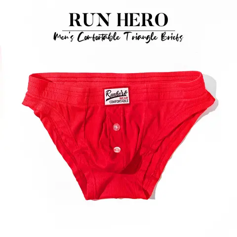Single-piece men's triangle underwear, Breathable briefs, Casual Comfy Underwear, individually packaged, basic style, antibacterial at the crotch, no sensation on the waistband, suitable for daily commuting and at home