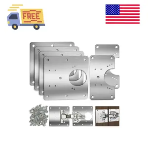 6 PCS Cabinet Hinge Repair Plate, Hinges Repair Fixing Plates