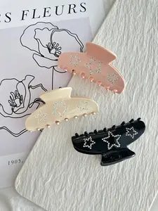 Glitter Star Pattern Hair Clip, Hair Claw