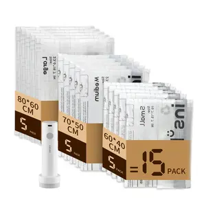 Electric vacuum compression storage bag, equipped with a USB rechargeable electric pump, super compact and lightweight, saves space for clothes and travel essentials, outdoor packing system, portable organizer, travel essential, space-saving