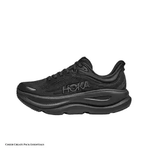 Unisex Brand New Thick Sole Cushioned Running Shoes All Black Engineered Mesh Lace-Up Sneakers With Box