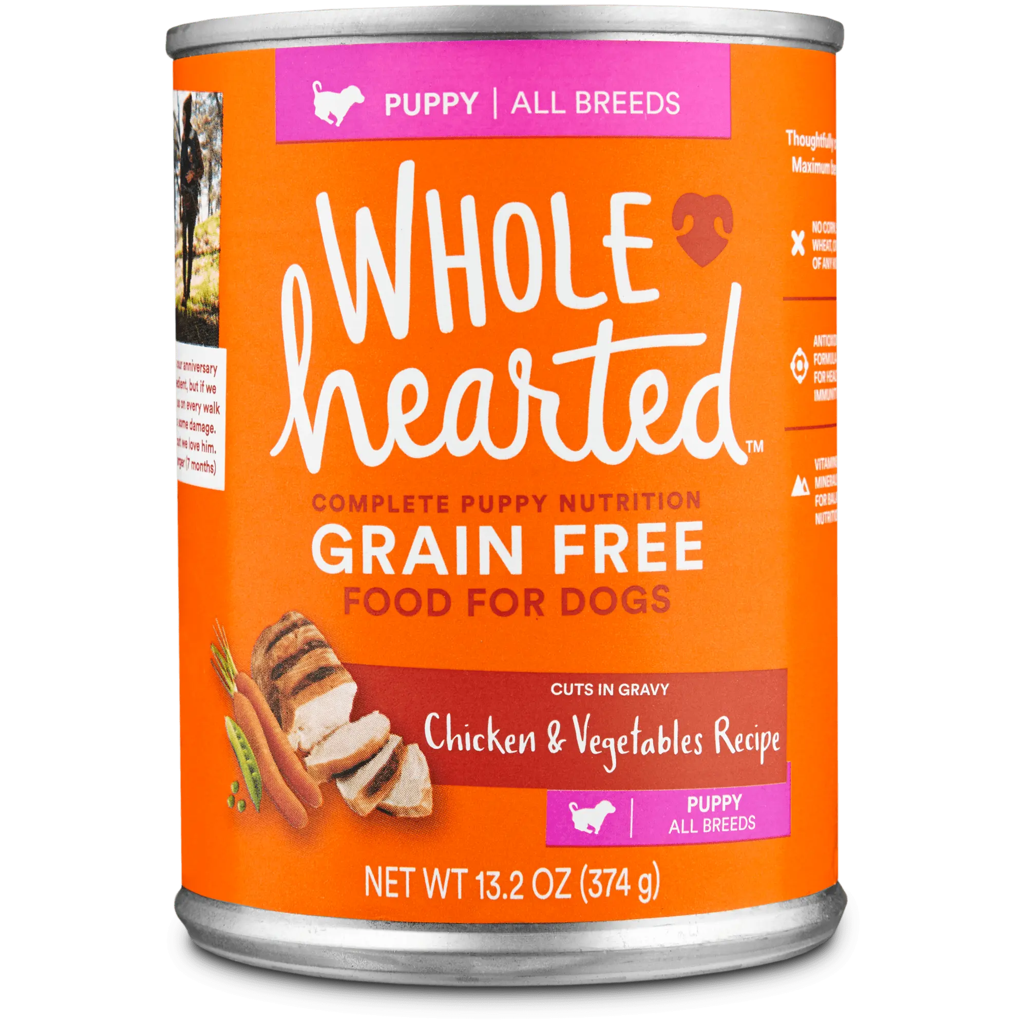 WholeHearted Grain Free Puppy Chicken and Vegetable Recipe Wet Dog Food