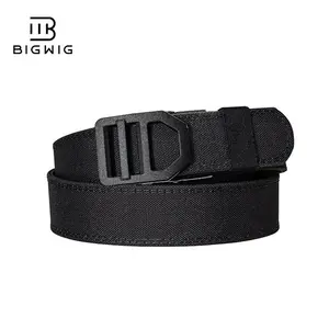 BIGWIG nylon ratchet tactical belt, suitable for men, CCW belt, strong tactical belt, metal automatic buckle, IPSC gun belt, 1100D nylon military belt, men's outdoor sports belt, automatic buckle military tactical belt