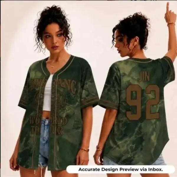 Custom Bangtan V-Neck Baseball Jersey - Arirang, Kpop Gift for Bangtan Fans, Bangtan World Tour 2026 Merch Army Jersey