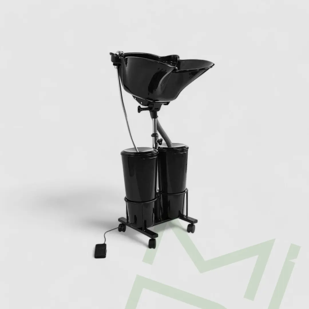 Commercial Salon Furniture Plastic Mobile Backwash Unit Pump - Portable, Lightweight, Compact Electric Equipment for Shampoo Areas, Easy Plumbing Integration, Smooth Water Drainage, Simplifies Washing Processes