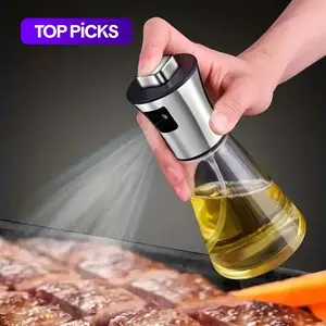 200ml Oil Sprayer, 1 Count Stainless Steel Oil Spray Bottle, Oil Dispenser for Cooking, Baking, Barbecue, Kitchen Utensils & Gadgets, Olive Oil Sprayer