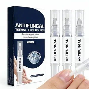 3-Pack Strength Nail Renewal Pen Treatment - Restores Clarity for Discolored, Thick, Damaged Nails - Easy Brush Applicator, Summervibe