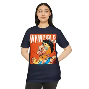 Invincible Graphic Tee, Unisex Jersey Shirt, Comic Book Lover Gift, Superhero T-shirt, Casual Wear, Unique Gift for Him/Her