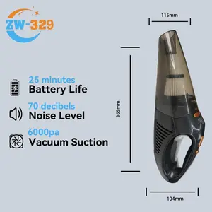 Handheld Wireless Car Vacuum Cleaner 6000Pa Suction Power Fast Charging Function Long Battery Life Ideal for Car Cleaning and Gift Cordless Rechargeable outdoorfun