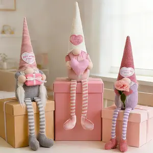 unanscre Mothers Day Gnomes Plush Decorations - 3PCS Long Dangle Leg Spring Gnomes Best Ever Gifts for Women Mom Mama Mommy, Handmade Dolls for Mother's Day Home Table Ornament, Tiered Tray Decor