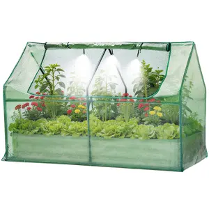 3-in-1 Galvanized Raised Garden Bed Kit – Built-in Greenhouse Cover, Self-Watering Irrigation & Insect Net – Rust-Proof Outdoor Planter Box for Vegetables, Flowers & Herbs – Easy Assembly – Grow Healthy Plants All Season – Perfect for Backyard, Patio