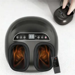 Foot Massager with Heat, Remote Control, Shiatsu Heated Foot Massager Machine with Deep Kneading, Rolling, Compression, Vibration