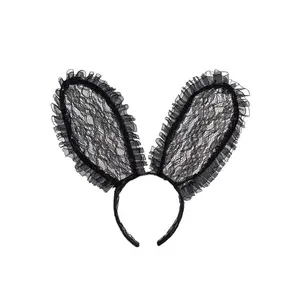 Black Lace Bunny Ears