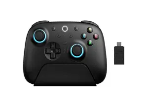 8BitDo Ultimate 2 Bluetooth Wireless Controller with Hall Effect Triggers, TMR Joysticks and Integrated Charging Dock - Black - 81HE02