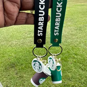 2 Starbucks Keychains