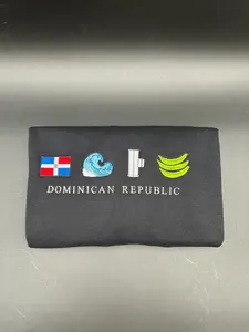 Dominican Republic Embroidered Sweatshirt Beach Waves, Güira, Platano Verde Sweaters Crewneck