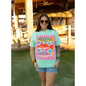Vibrant Coastal Catch Comfort Colors Tee