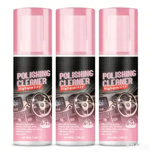 Car Interior Restorer Spray, 100ml Premium Polishing Cleaner for Dashboard & Leather, Prevent Cracking & Fading, High Gloss Shine No Residue summervibes care daily effortless interior maintenance power vacuum uv protection waterless wax