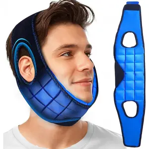 Face Ice Pack for Wisdom Teeth Pain Relief, 2 Hours Long Lasting Cold Therapy Oral Surgery Ice Pack with Ear Outcuts for Tooth Extraction, Odorless Jaw Ice Pack Wrap for Jaw Discomfort Soothing