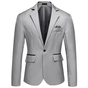 2025 Men's Single-Breasted Small Suit Korean Version Youth Slim Fit Non-Iron Casual Blazer Jacket