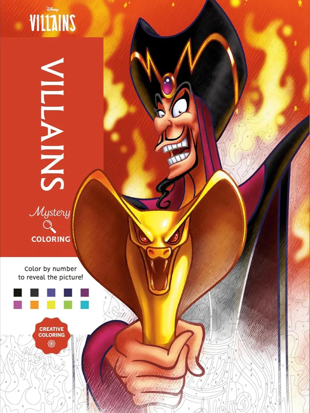 Disney Mystery Coloring: Disney Villains: A Color by Number Book
