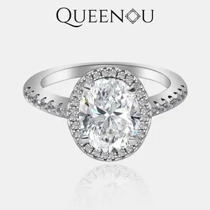 【876】Brilliant Starry Sky Synthetic Moissanite Ring