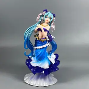 Mermaid Future Vocaloid Series Figure Collectible Girl Prize, Cute Anime Character Display Piece, Perfect Gift for Fans, PVC Collectible Statue