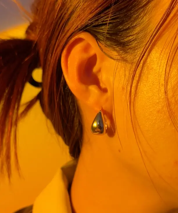 Double Take: Golden Illusion Hoop Earrings in Retro Style