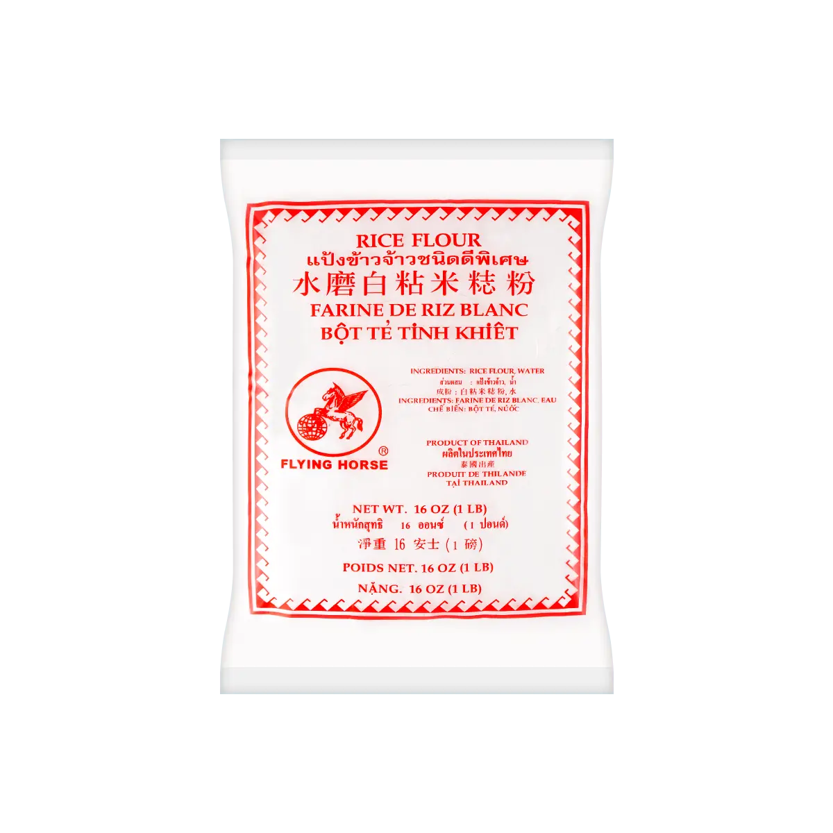 FLYING HORSE Rice Flour Red 16oz FLYING HORSE Rice Flour Red 16oz