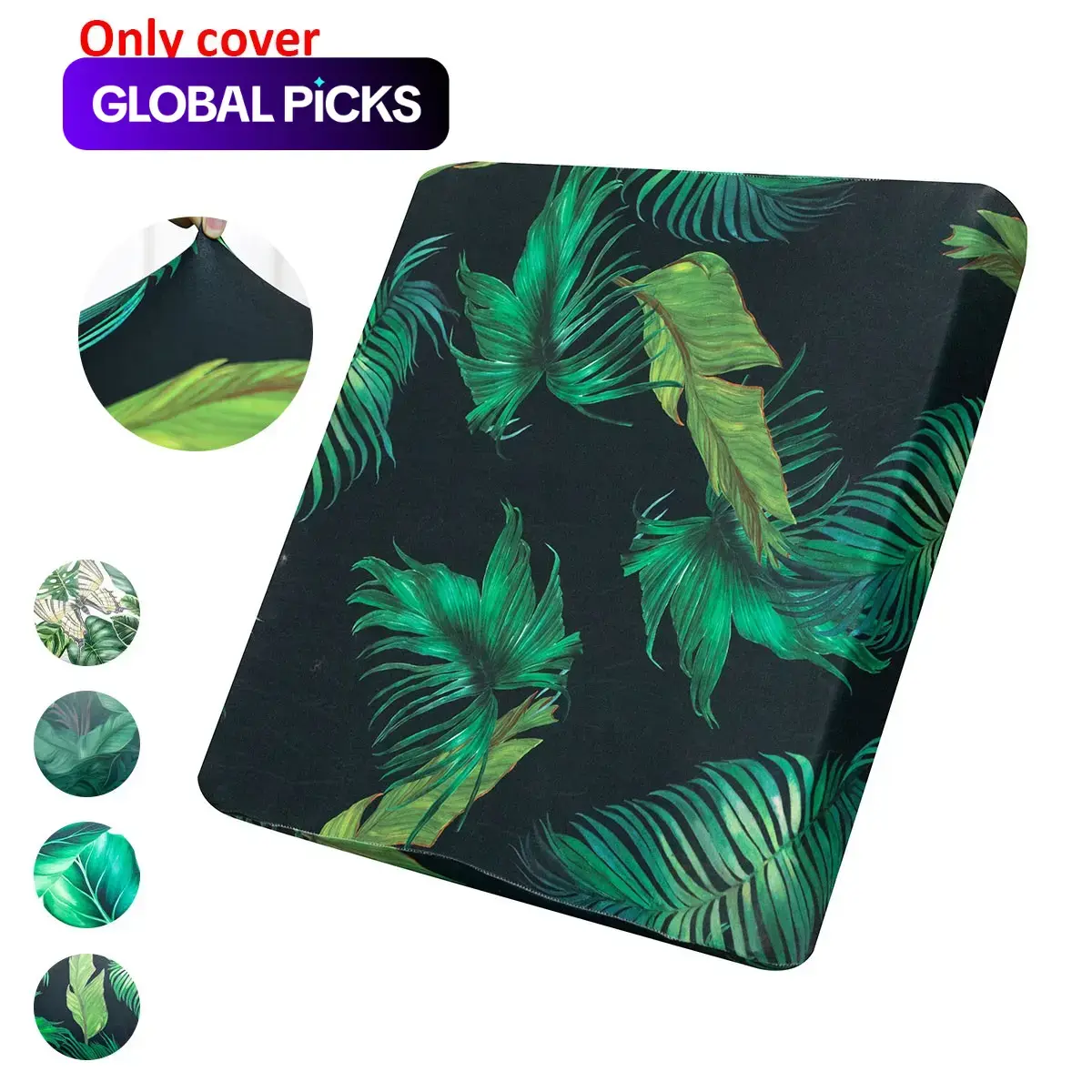 High-Elasticity Outdoor Sofa Cushion Covers, Leaf-Print Square Cushion Covers, Couch Cushion Cover, Patio Cushion Covers, Soft Washable and Durable, Suitable for Indoor and Outdoor Use #GLOBAL PICKS