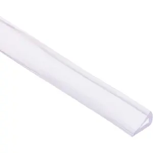Trim Seal, PVC U-Seal Channel Edge Protector Sheet, Fits 1-3mm Edge 5Meters/16.4Ft Length, 0.39" Transparent