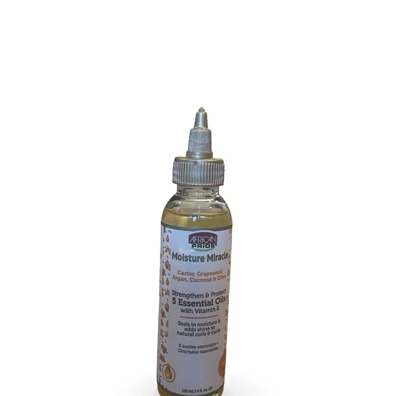 African Pride Moisture Miracle Strengthen And Protect 5 Essential Oils 4oz