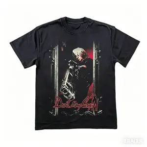 ‘01 Devil May Cry Vintage T-Shirt – Retro Video Game Graphic Tee Classic Dante Design ed 2000s Style Gamer Street Soft Cotton Tee Daily