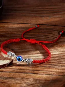 Evil Eye Design Adjustable Bracelet, Fashionable Braided Bracelet for Women & Men, Trendy All-match & Exquisite Jewelry for Birthday Gift