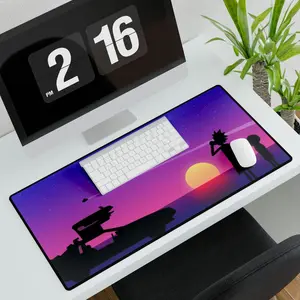 Rick & Mortie Animation Gamer,  Desk Mat, Multiverse Portal Gaming Mouse Pad, Gaming Keyboard Mouse Pad, Game, Anime, Desk Mat Gaming Gear for Work Game Office Home, Gift for Friends